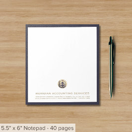 Elegant Guld Anteckningsblock för bokföring av för