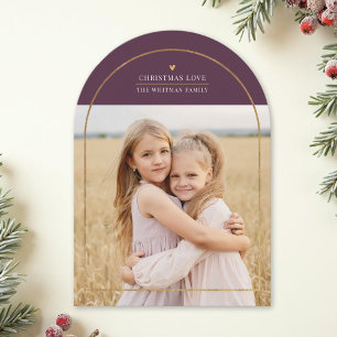 Elegant Guld Arch överlägg fotfoto från Kärlek und Julkort