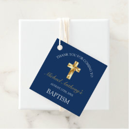 Elegant Guld Baby Baptism Tack Gåvor Etiketter