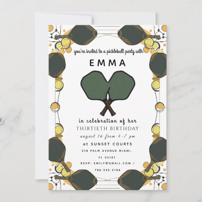Elegant guld baby shower inbjudan (Framsida)