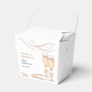 Elegant guld båge pärlor och Prosecco bröllopsfest Presentaskar