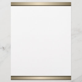 Elegant Guld Band och Black Letterhead