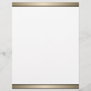 Elegant Guld Band och Black Letterhead