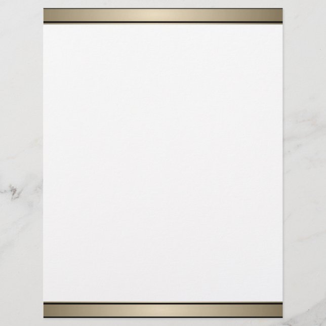 Elegant Guld Band och Black Letterhead (Framsida)