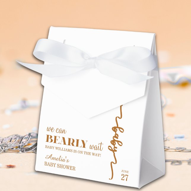 Elegant Guld Björn Ballong Nästan Inte Vänta Neutr Presentaskar (Skapare uppladdad)