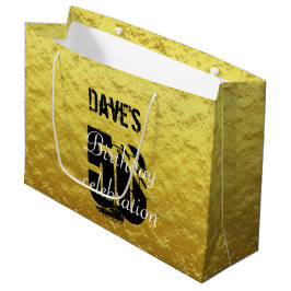 Elegant Guld & Black 50:e Födelsedagsfesten i alla