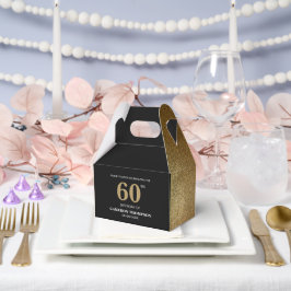 Elegant Guld Black anpassningsbar 60 år Presentaskar