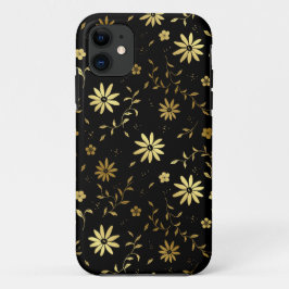 "Elegant Guld Black iphone case"