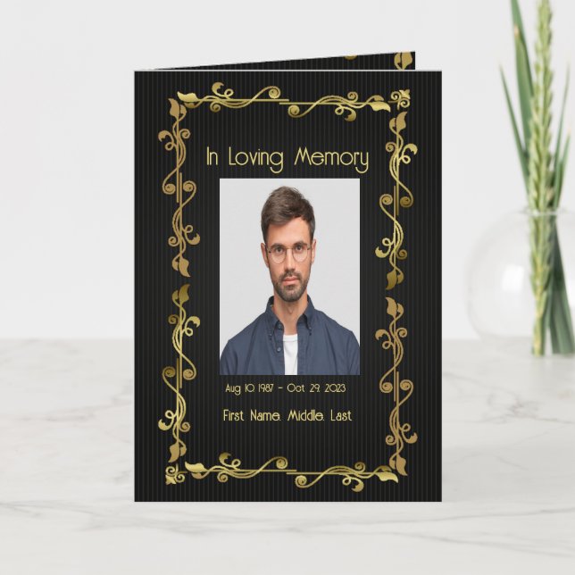 Elegant Guld Black Program (Framsida)