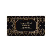 Elegant Guld Black Underbar Gatsby 1920-talet Bröl