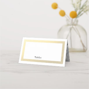 Elegant Guld Blank Bord Guest Marble Placeringskort