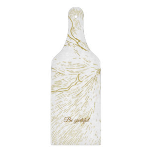 Elegant Guld Blommig "Var Tacksam" Inspirerande