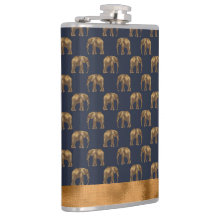 Elegant Guld Blue Elephant Chic Söt Coola