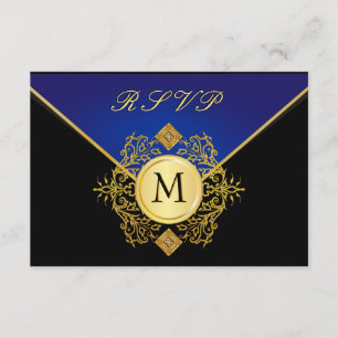 Elegant Guld Blue Special Ocction OSA kort
