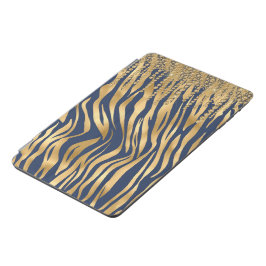 Elegant Guld Blue Tiger Jewels Bling Girly iPad Mini Skydd