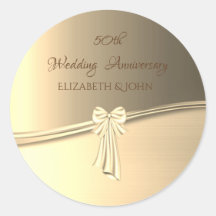 Elegant Guld ,Bow-årsdag