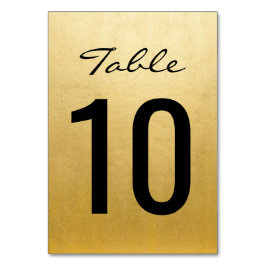 Elegant Guld Bröllop Bordsnumren-kortmallar för  Bordsnummer