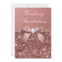 Elegant Guld Bröllop diamanter Bow Glitter