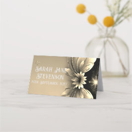 Elegant Guld Bröllop Placeringskort