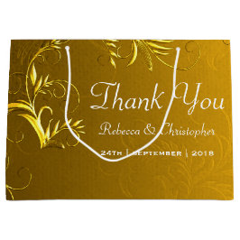 Elegant Guld Bröllop Tack