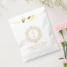 Elegant guld bröllopsarvsprydnad