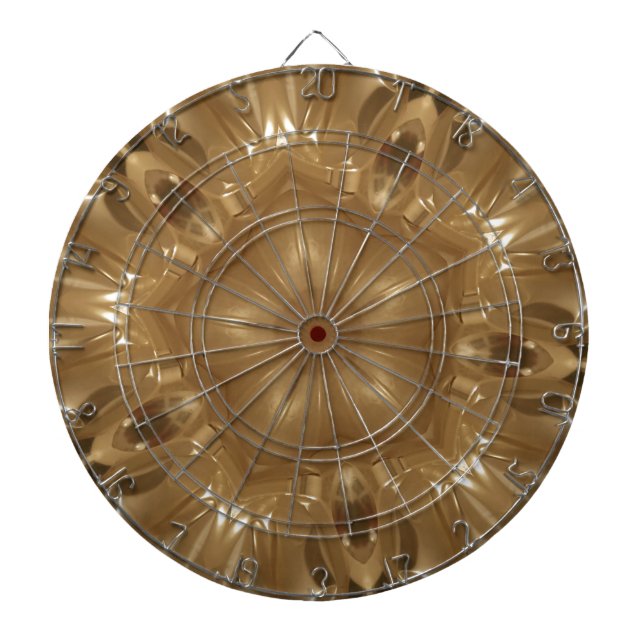 Elegant Guld Brown Kaleidoscope Star-design Piltavla (Framsidan)