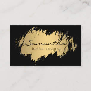Elegant Guld Brushed / Black Visitkort