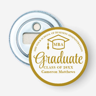 Elegant Guld Business School Studenten MBA Flasköppnare