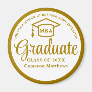 Elegant Guld Business School Studenten MBA Magnet