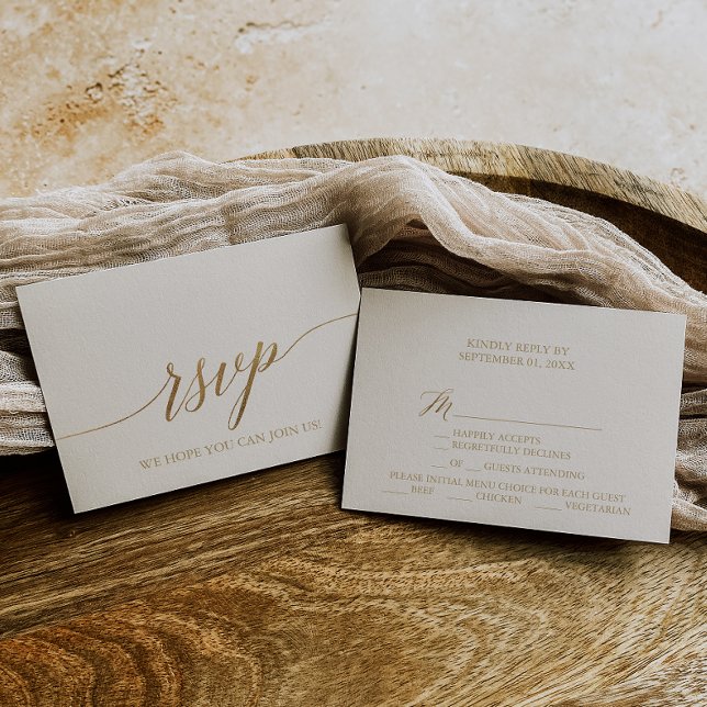 Elegant Guld Calligraphy | OSA för val av elfenben (Skapare uppladdad)