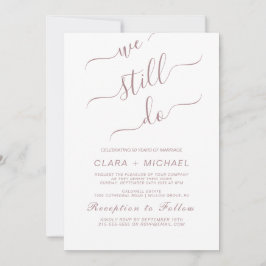 Elegant Guld Calligraphy Vow Renewal Invati Inbjudningar