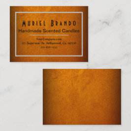 Elegant Guld Candle Company V4 Affärskort Visitkort