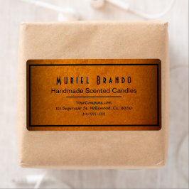 Elegant Guld Candle Company V4 Returadress Labe Fraktsedel