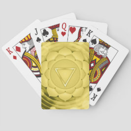 Elegant Guld Chakra Zen Yoga Andlig Meditation Casinokort