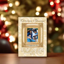 Elegant Guld Christian Bible Verse Photo