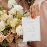 Elegant Guld Classic-skript Bröllop Inbjudningar<br><div class="desc">En klassisk bröllopsinbjudan i elegant guld, med manuskalligrafi. Perfekt för den moderna bruden att ha en formell affär. Kontaktdesigner för matchande produkter. Tack så mycket för att ni stöder vårt småföretag. Vi uppskattar det, verkligen! Vi är så lycklig att ni kärlek denna utformning är lika mycket som vi, och skulle...</div>
