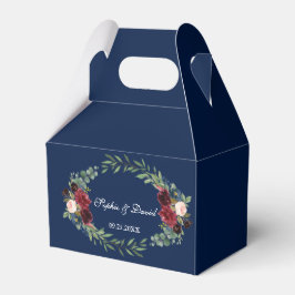 Elegant Guld Confetti Kärlek Burgundy Bröllop Presentaskar