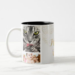 Elegant Guld Coolest Mamma Aldrig Foto Två-Tonad Mugg