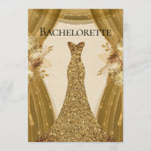 Elegant Guld Curdines Dress Bachelorette Party