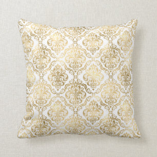Elegant Guld Damask Dekorativ kudde