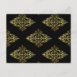 Elegant Guld Dekoration Vykort