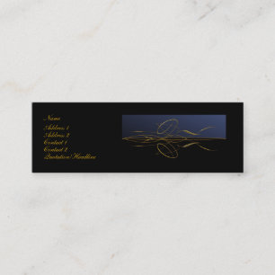Elegant guld- design mini visitkort