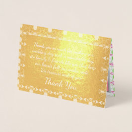 Elegant Guld Designer Folierat Kort