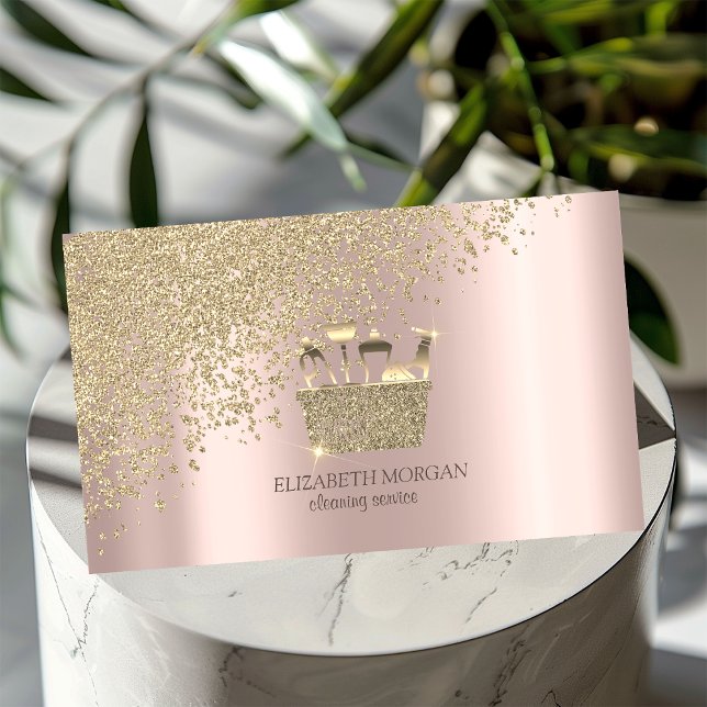 Elegant guld diamanter sopa hembiträde städning hu visitkort (Skapare uppladdad)