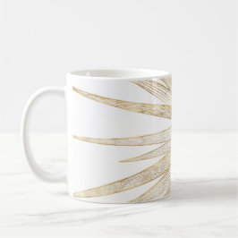 Elegant Guld Doodles Sol Måne Mandala-design Kaffemugg