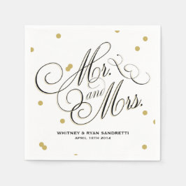 Elegant Guld Dot Napkin Pappersservett