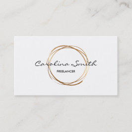 Elegant guld, dubbelsidig visitkort