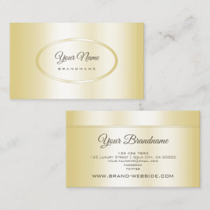 Elegant Guld Effect Design Professionell Marknadsf Visitkort