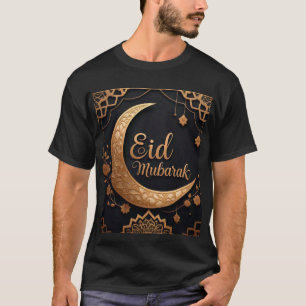 Elegant Guld Eid Mubarak Manar Tshirt T Shirt