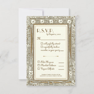 Elegant Guld Elfenbenskustens OSA Art nouveau med Kort
